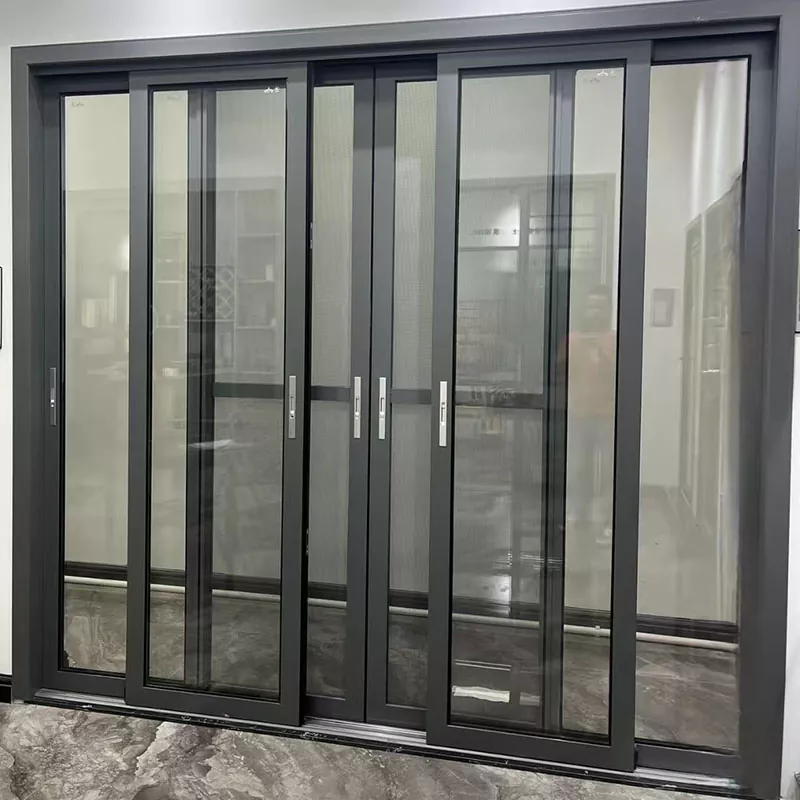 Pintu gelongsor aloi aluminium dan profil tingkap